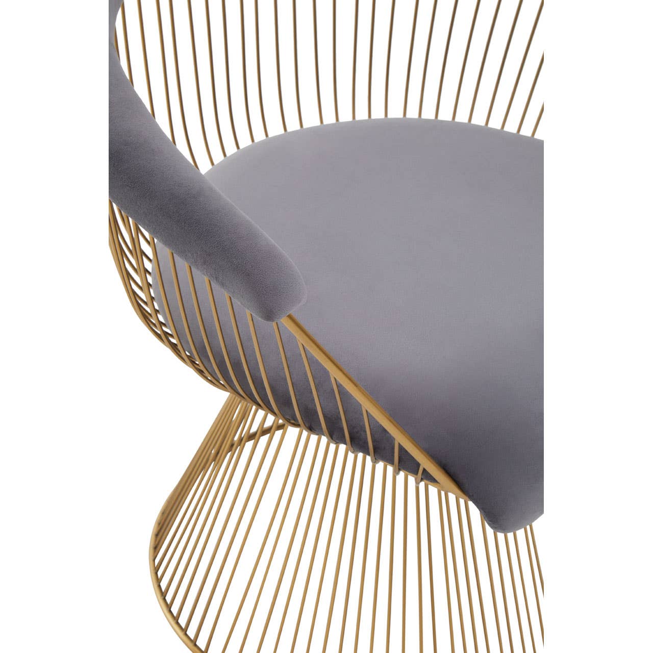 Luxe Gold & Grey Velvet