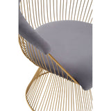 Luxe Gold & Grey Velvet