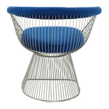 Luxe Navy Velvet Silver Chair