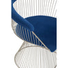 Luxe Navy Velvet Silver Chair