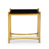 Gold & Black Glass Side