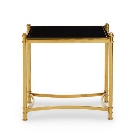 Gold & Black Glass Side