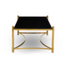 Shimmering Black Glass Coffee Table