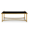 Shimmering Black Glass Coffee Table