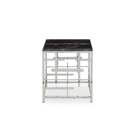 Marble Steel Side Table
