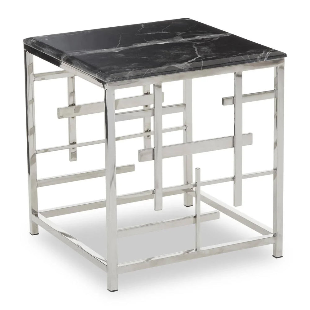 Marble Steel Side Table