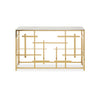 Labyrinth White Marble Console Elegance
