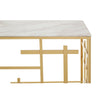 Labyrinth White Marble Console Elegance