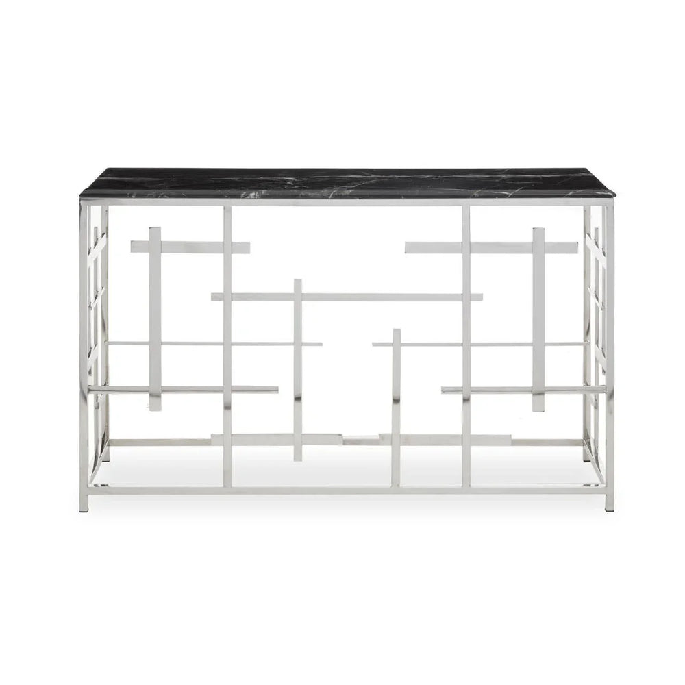 Marble Maze Console Table