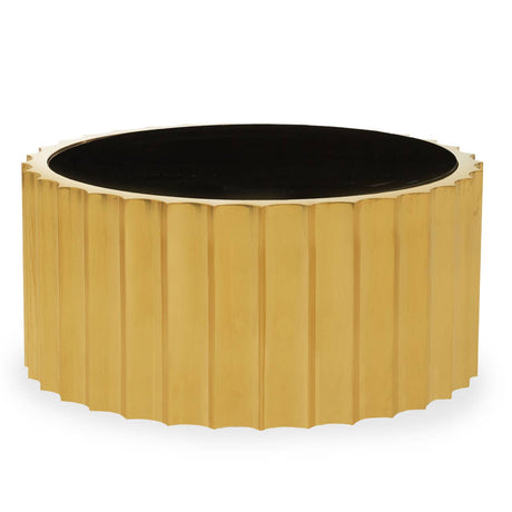 Luxe Black Glass Coffee Table