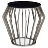 Sculptural Silver & Black Side