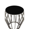 Sculptural Silver & Black Side