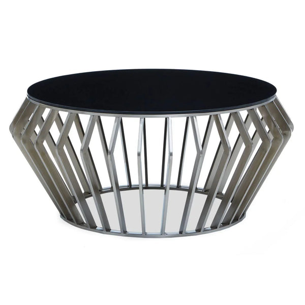 Sculptural Silver Coffee Table