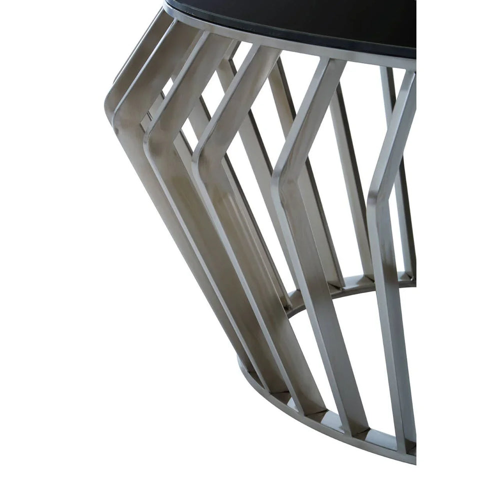 Sculptural Silver Coffee Table