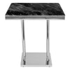 Elegant Marble Silver Side Table