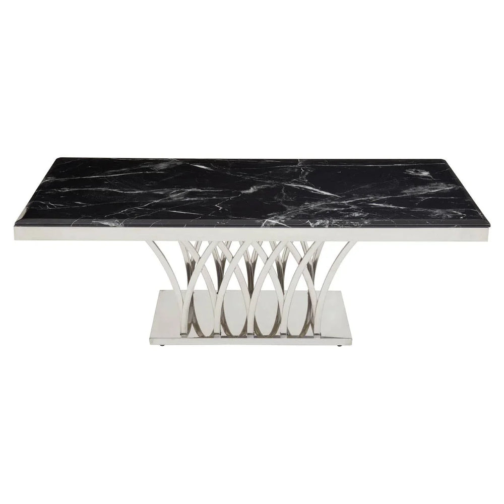 Marble Silver Coffee Table