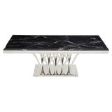 Marble Silver Coffee Table