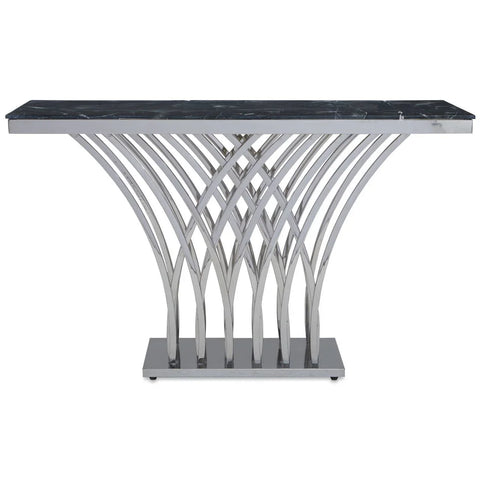 Title Luxe Marble Silver Console
