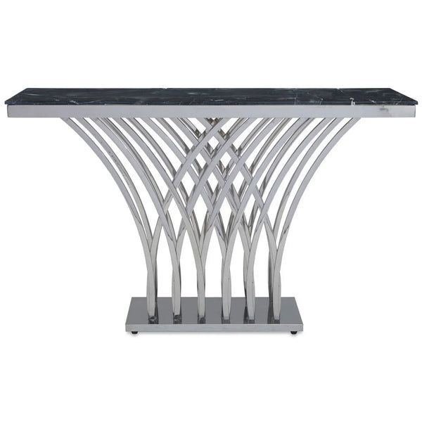 Title Luxe Marble Silver Console