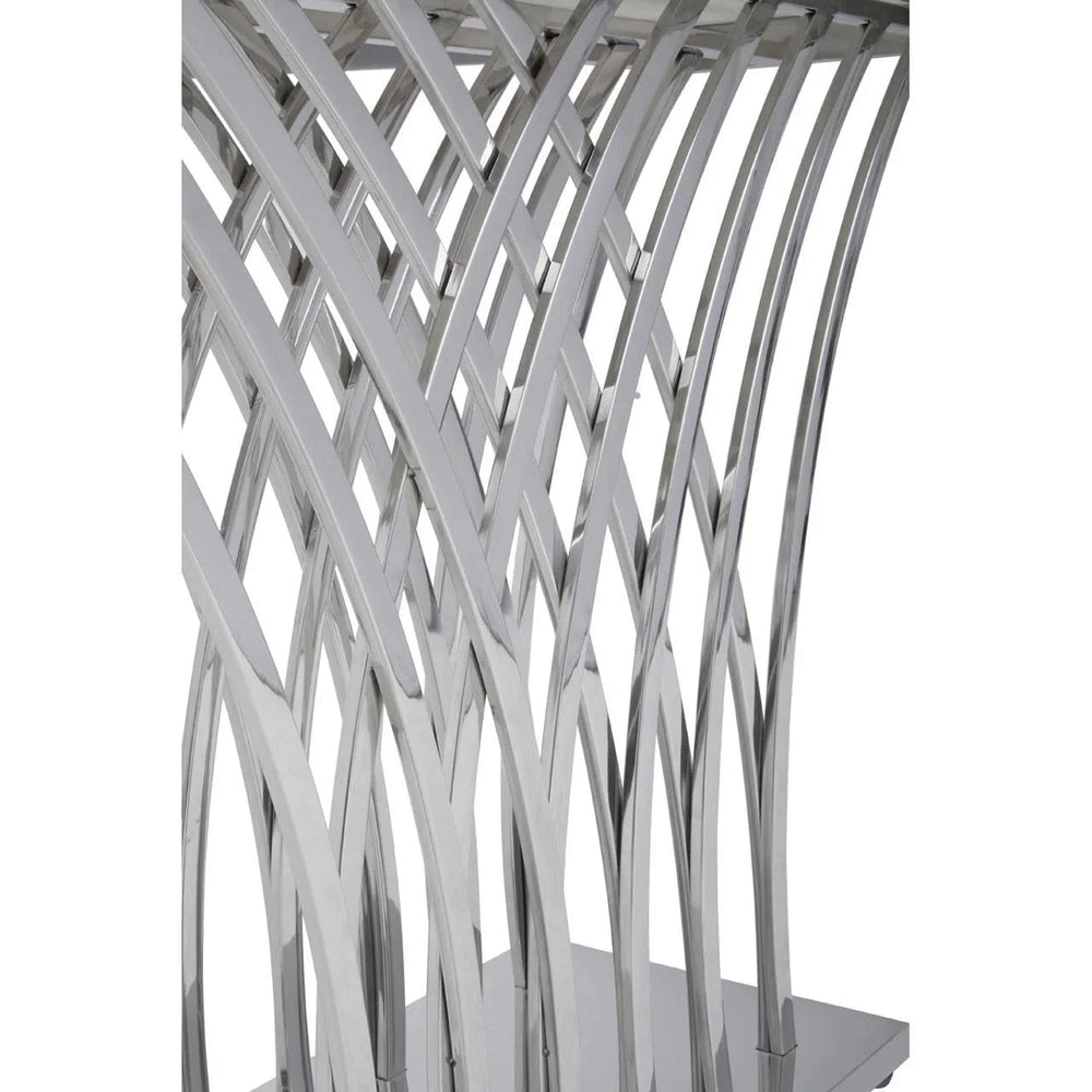 Title Luxe Marble Silver Console