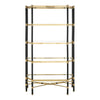 Champagne & Black Glass Shelf