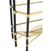 Champagne & Black Glass Shelf