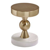 Golden Ivory Modern Side Table