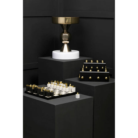 Golden Ivory Modern Side Table