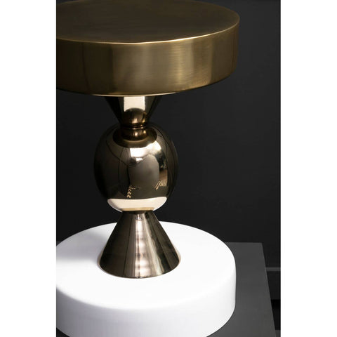 Golden Ivory Modern Side Table