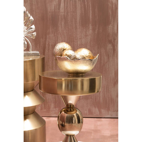 Golden Ivory Modern Side Table