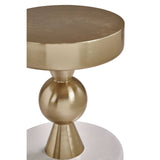 Golden Ivory Modern Side Table