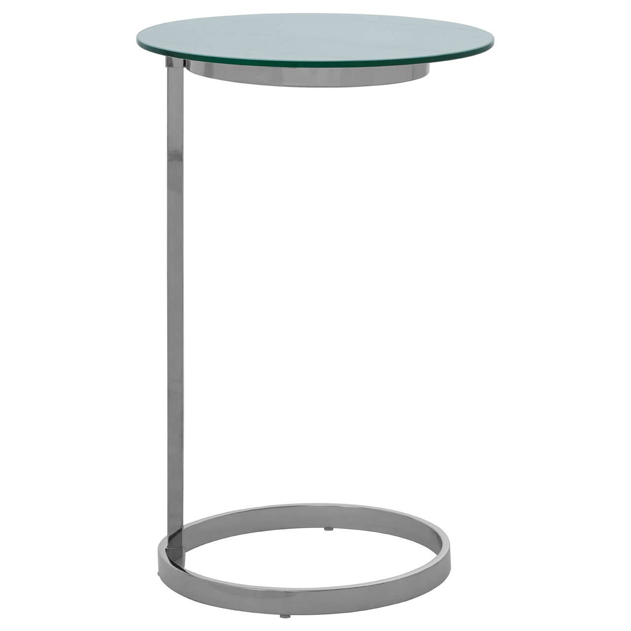 Luxe Marble Glass End Table