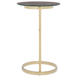 Elegant Black Marble Glass Table