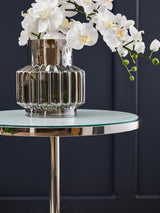 Silver Marble End Table