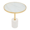 Golden Marble End Table