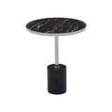 Marble Chrome End Table