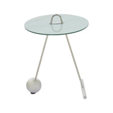 Marble Effect Chrome End Table