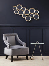 Marble Effect Chrome End Table