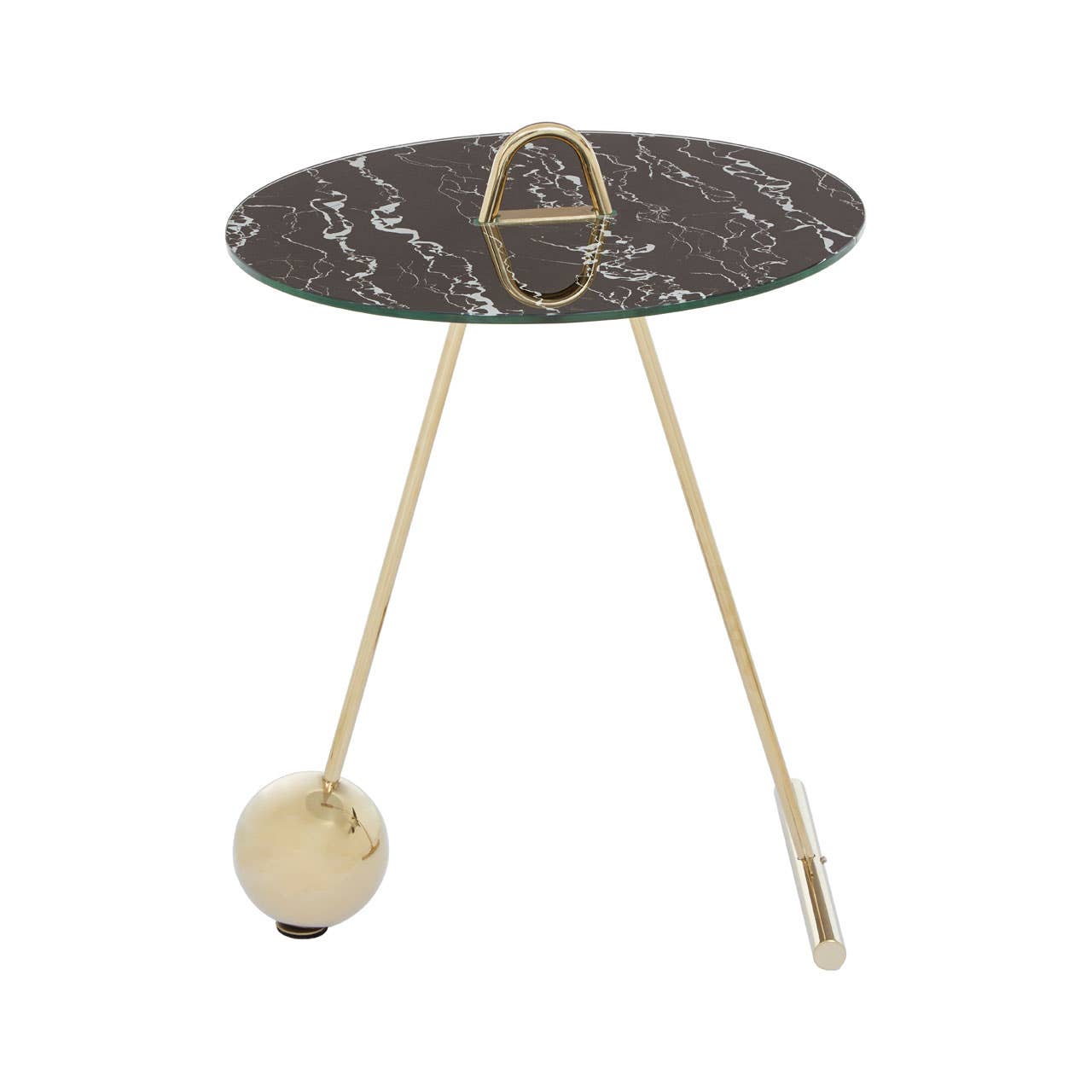 Golden Marble End Table