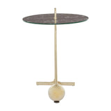 Golden Marble End Table