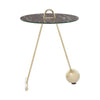 Golden Marble End Table
