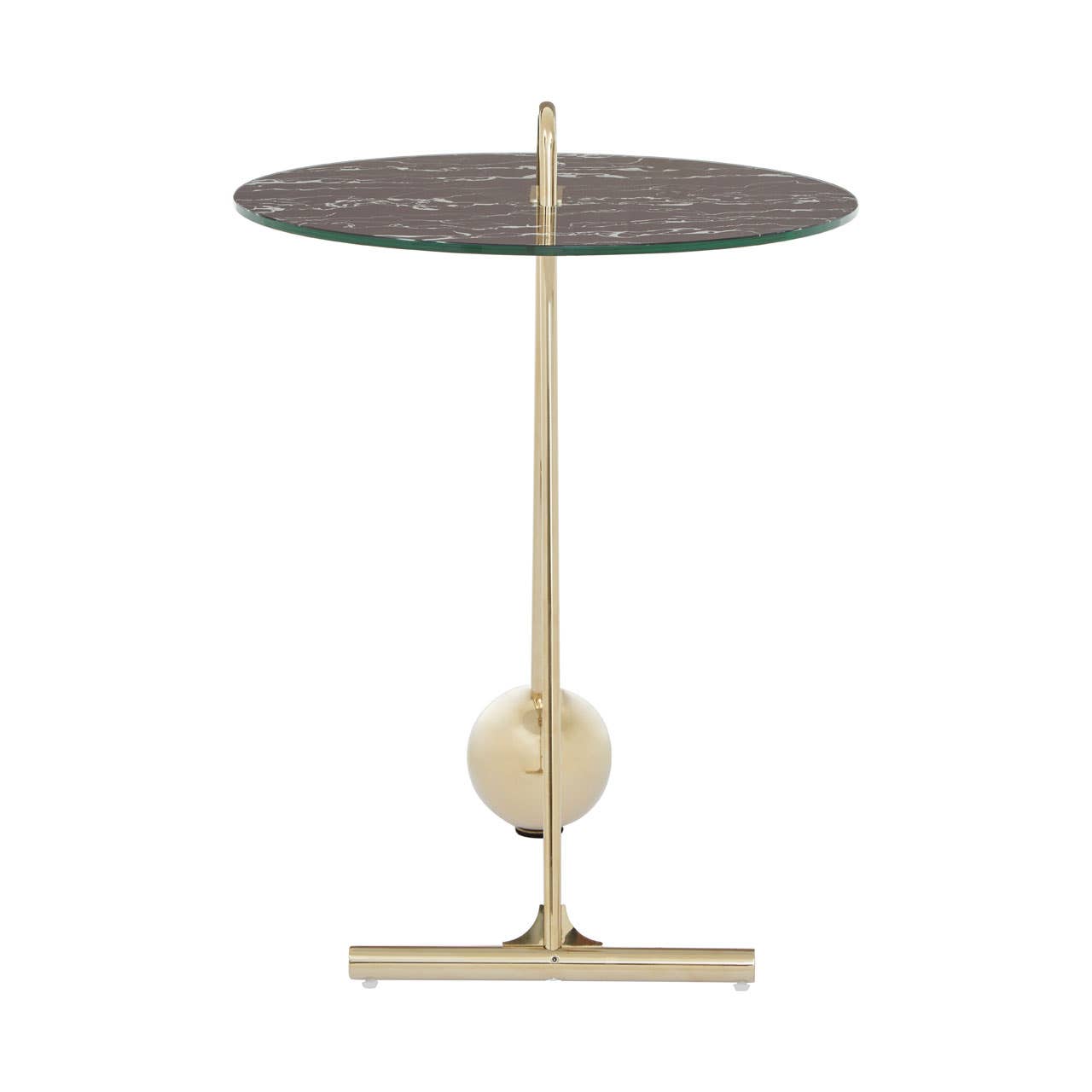 Golden Marble End Table