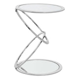 Glass Sledge End Table
