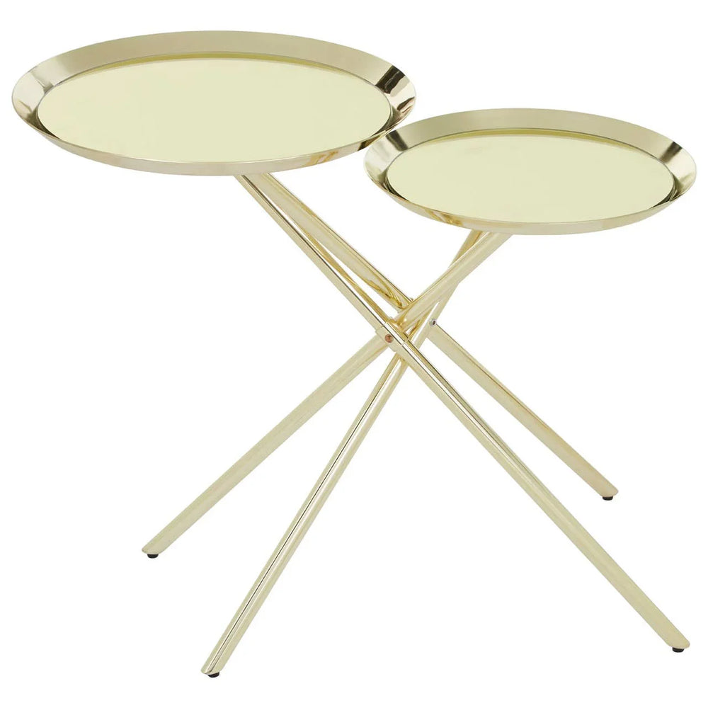 Metallic Modern Side Table