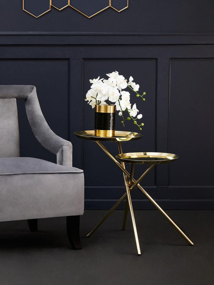 Metallic Modern Side Table