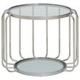 Elegant Steel & Glass Side