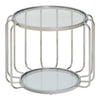 Elegant Steel & Glass Side