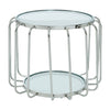 Elegant Steel & Glass Side