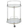 Elegant Chrome Serving Trolley