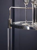 Elegant Chrome Serving Trolley